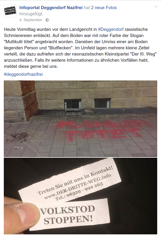 Nazi-Schmierereien in Deggendorf